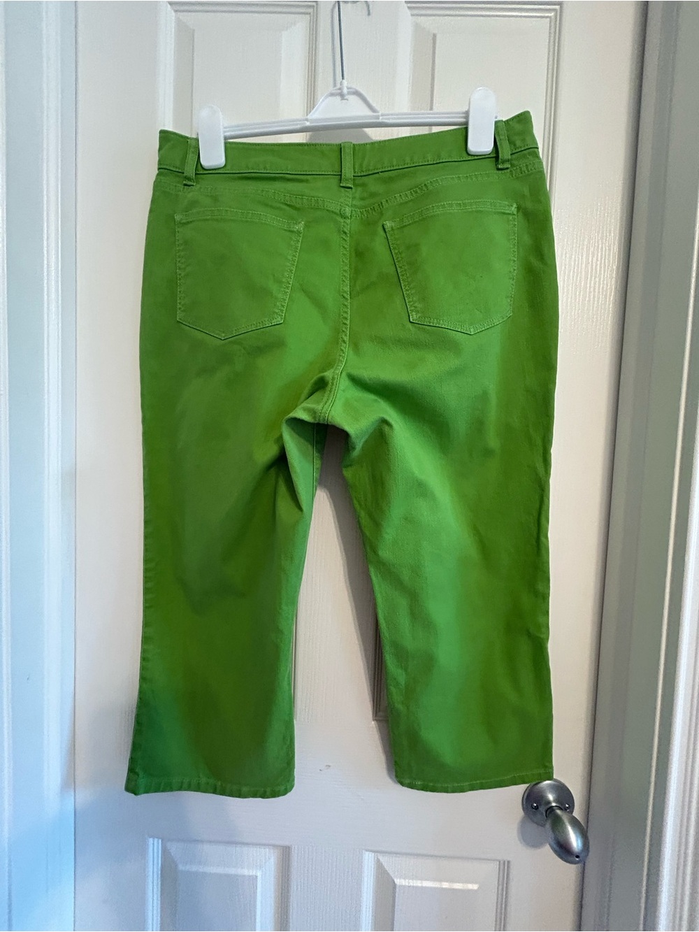 Talbots Bright Green Petite Cropped Pants - Picture 5 of 9